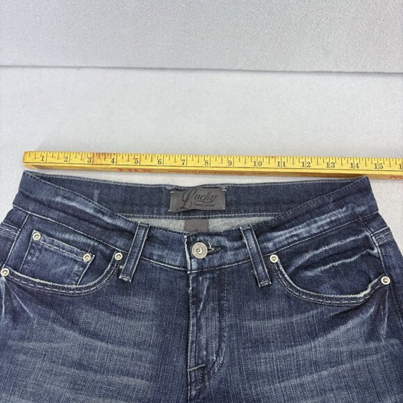 Lucky Brand Classic Rider Bootcut Jeans 6/28 Women’s Dark Wash, Mid-Rise Vintage - Picture 8 of 16